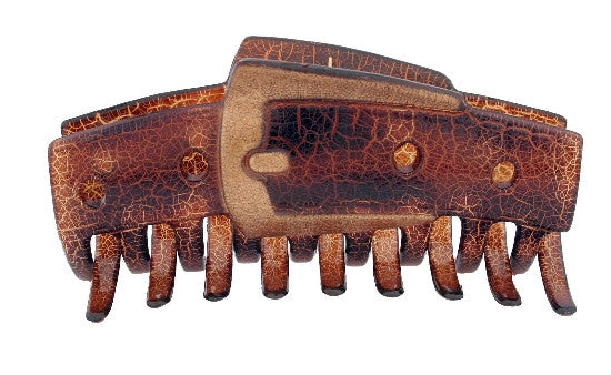 Buckle Crocodile  Hair Claw  With Gold 1069