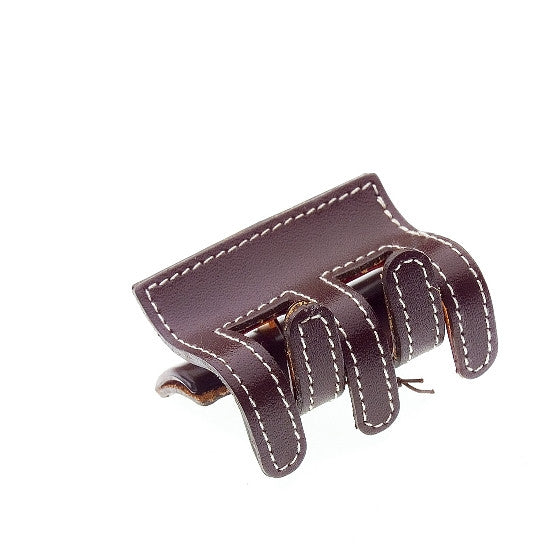 Sewn Leather Hair Claw 1074
