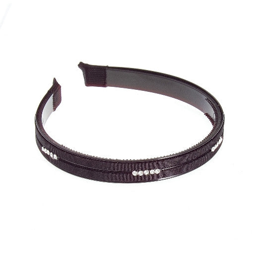 Fabric Ribbon & Rhinestone Headband 7950