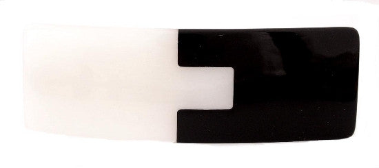 Puzzle Black & White Automatic Barrette 1167