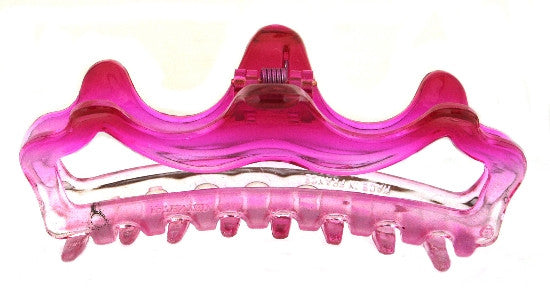 Open Bi Crystal Color Crown Hair Claw 1484-2006