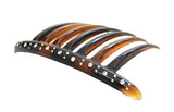 Large French Twist Hair Comb w/ Rhinestones (in Tortoise Shell) 20841