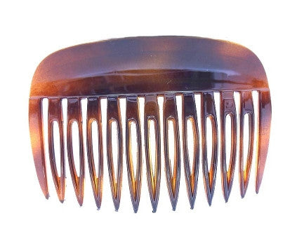 Wide Rim French Tortoise Shell Side Hair Comb 309
