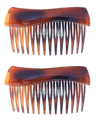 Wave Top Tortoise Shell Side Hair Comb (pair) 321-2