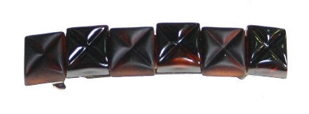 French Cubes Barrette Tortoise Shell & Matt Shell 3270