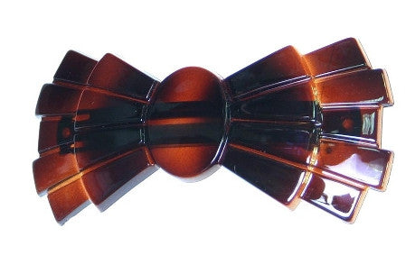 Multi Tier Detail Bow Tortoise Shell  Barrette   12121-331