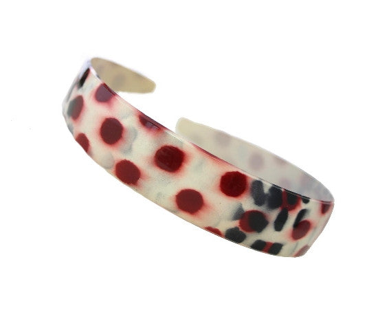 Spotted Headband (Red, Black, & White) 4518