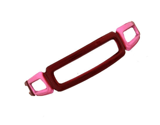 Open Square Pink & Red Headband 553