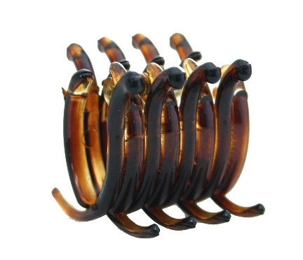 Mini Tubular Rake Tortoise Shell Hair Claw 6097