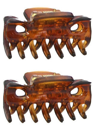 Mini Tortoise Shell Hair Claws (Pair) 617-2