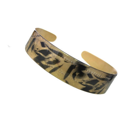 1” Black Gold Print Headband 12121-6503