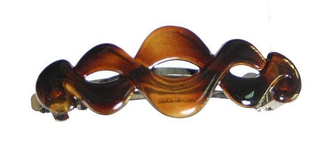 Open Twist  Barrette Tortoise Shell 7067