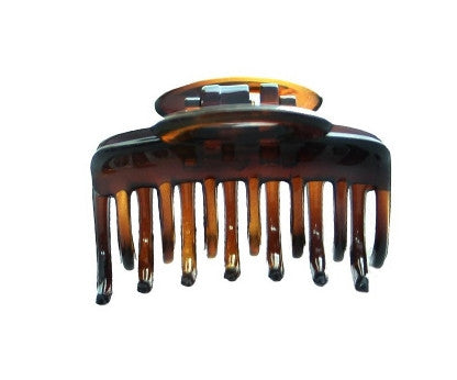 Patent Hair Claw  Assorted Teeth Tortoise Shell 720