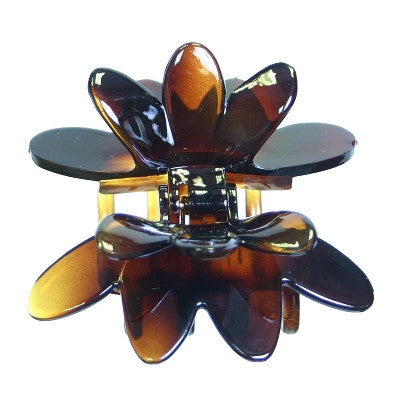 Flying Rose Hair Claw  Tortoise Shell Patent 8760