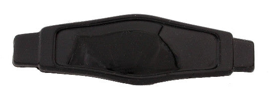 Pointed On Rectangular Black Barrette  12121-91492