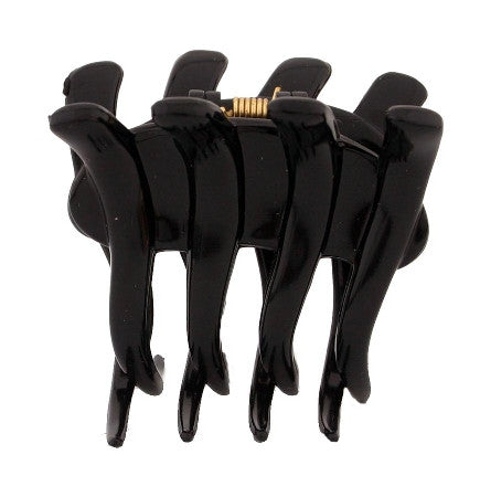 Small Wave Spike Decoration Hair Claw  Black 9370