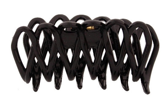 Large  Diamond Hair Claw  Black 9377