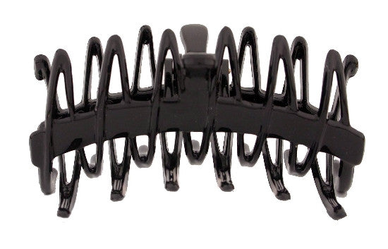 Med Fence Hair Claw  Black 9388