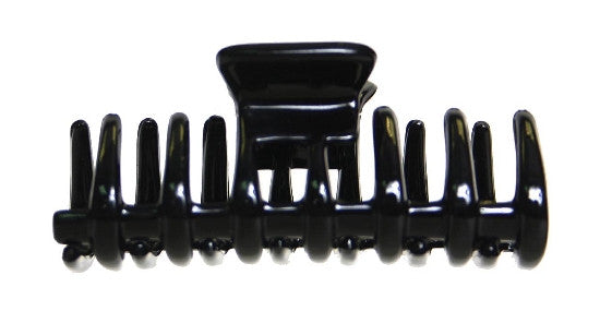 Flat Tubular Rake Hair Claw  Black 95005