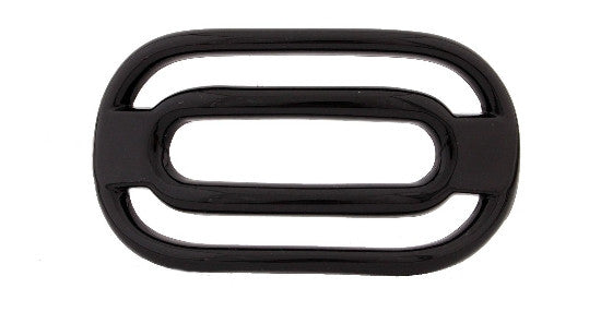 French Black Open Barrette 9676