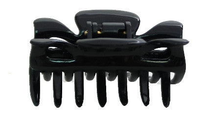 Large Patent Cover Hair Claw Black 9745