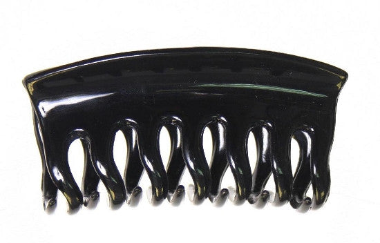 Small Hair Claw Wave Lock Teeth Black 9773