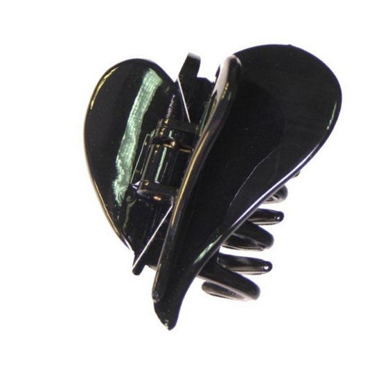Flying Heart Hair Claw  Black Patent 98740